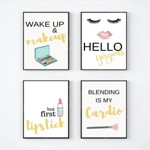 Typographic set of frames for her