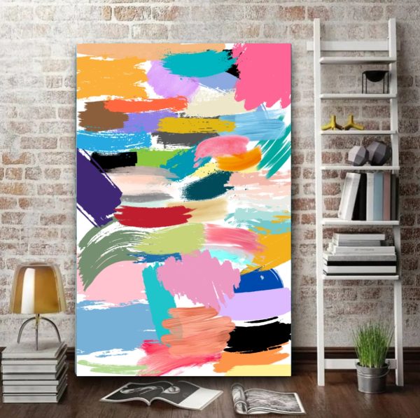 Colorful Canvas Paint splash
