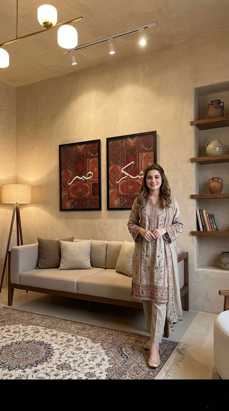 Sabr Shukar Tawakkal – Persian Inspired Islamic Wall Art - Image 3